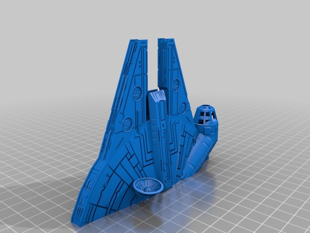 Millenium Falcon-Split 3D Print Model