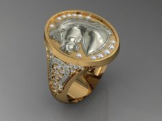 Signet ring horse 3D Model