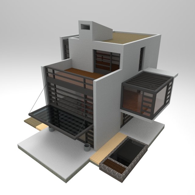 T House Free 3D Model