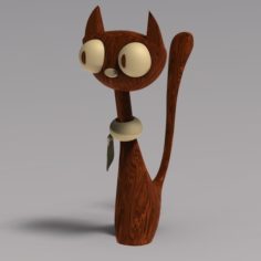 Cat for the two-color press 3D Print Model