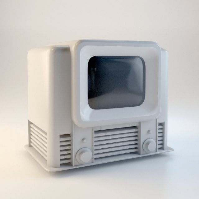 Retro TV Free 3D Model