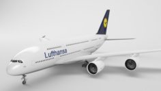 Airbus A380 – Lufthansa 3D Model