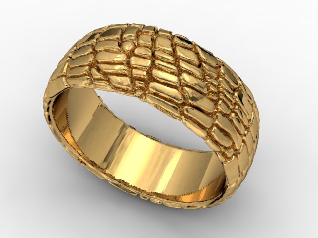 Jewellery ring skin 3D Model