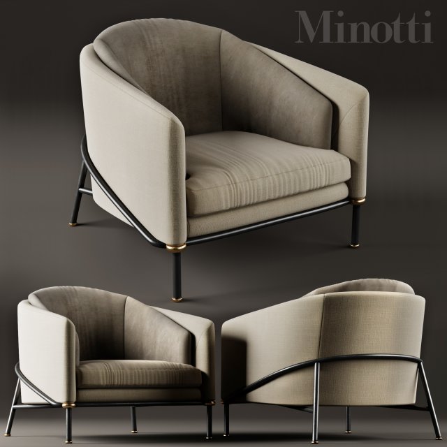Minotti Fil Noir 3D Model