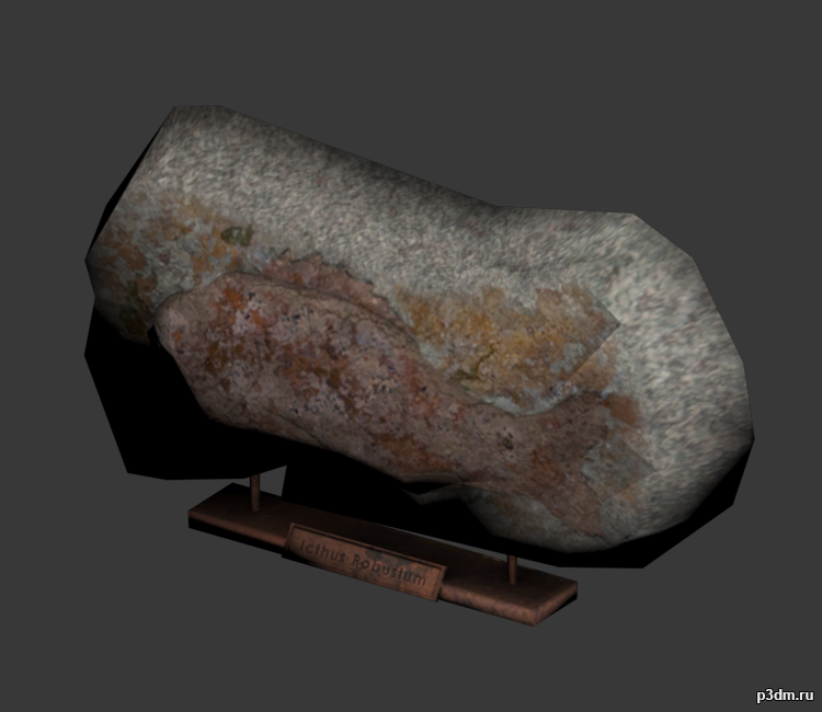Fossil Fish 3D Model