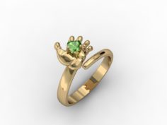 Jewellery ring hand 3D Model