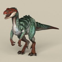 Game Ready Fantasy Raptor 3D Model