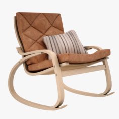 Ikea Poang Rocking Chair 3D Model