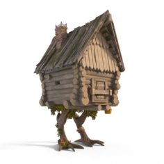 The Hut on Chicken Legs Baba Yaga 3D Model