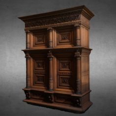 Cabinet with four doors or Dutch cabinet						 Free 3D Model