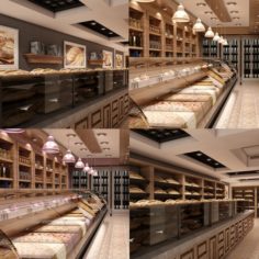 Store Interior Set 01 3D Model