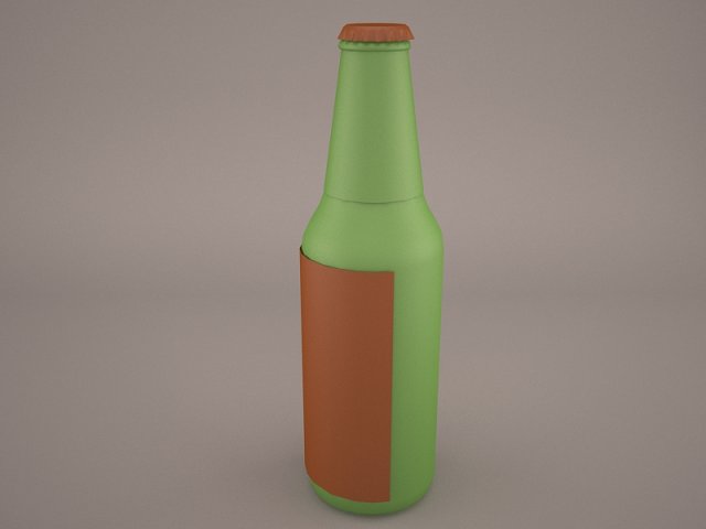 Heineken Beer Bottle 3D Model