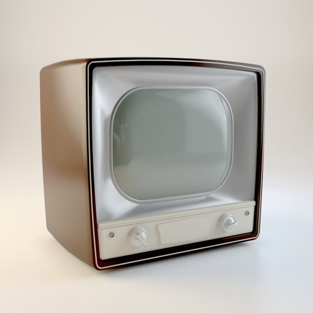 Retro Lamp TV 3D Model