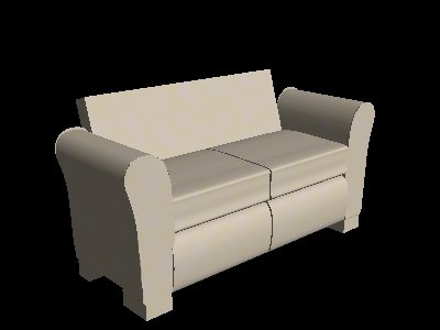 Interior sofa model 3D Model