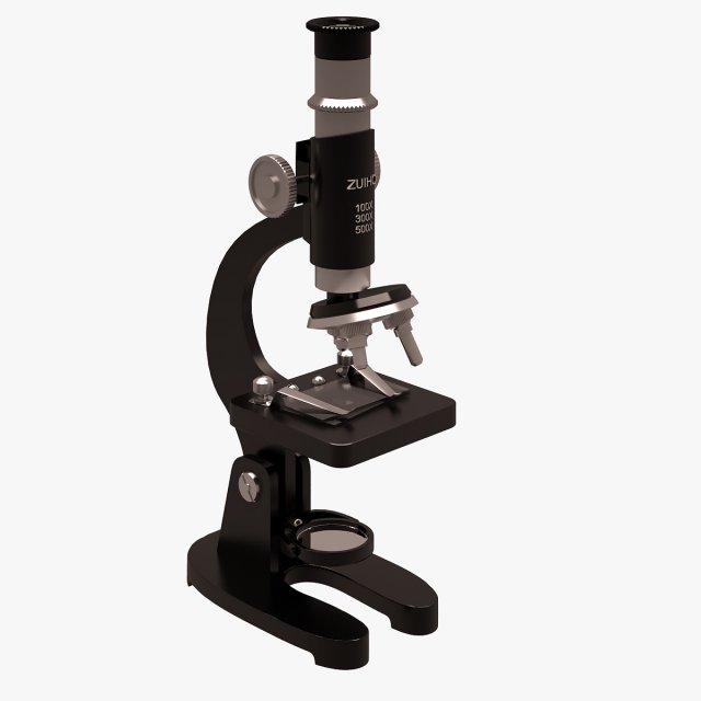 Old Zuiho Microscope 3D Model