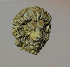 Lion sculpture 3D Model