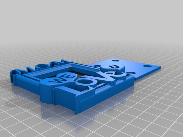 Mothers Day Fridge Magnet 3D Print Model