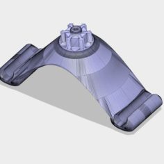 X-maxx Spare tire mount 3D Print Model