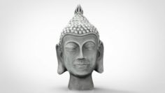 SILVER BUDDHA HEAD 3D Model
