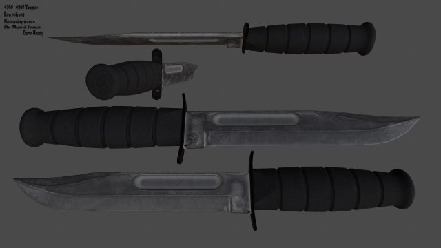 Knife 3D Model