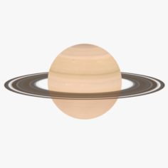 Lowpoly Saturn 3D Model