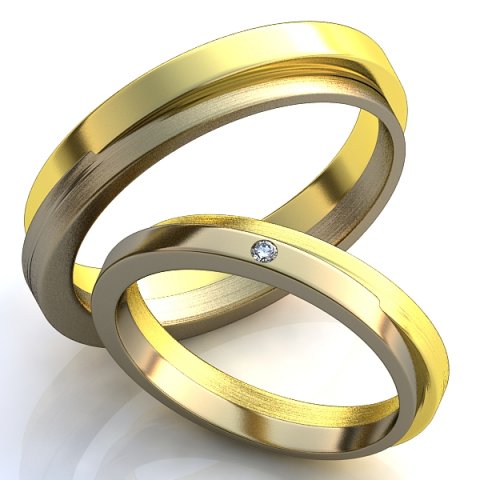 Wedding rings-SET 28 3D Model