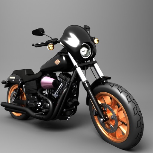 Harley-Davidson Low Rider						 Free 3D Model