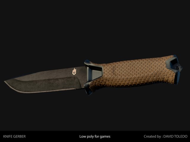 Knife Gerber 3D Model