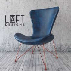 Armchair Loft Design 3770 model leather 3D Model