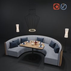 Circle Sofa 3D Model