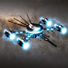 Sci-Fi Ship 3D Model
