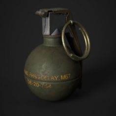 M67 Grenade 3D Model