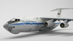 IL – 76 Aircraft 3D Model