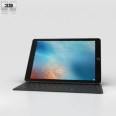Apple iPad Pro 9-inch Space Gray 3D Model