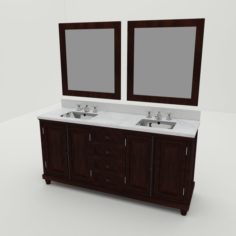 Bathroom vanity set 3D Model