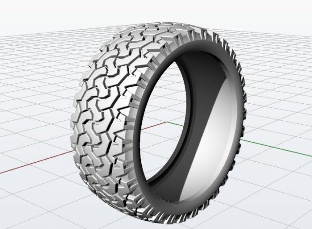 Jewellery ring tire 3D Model