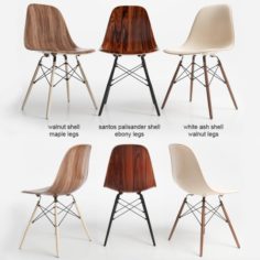 Chair Eames DSW wood 3D Model