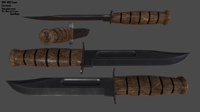 Knife 3D Model