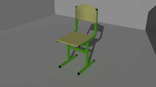 School chair 3D Model