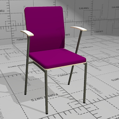 Picco conference and task chairs 3D Model