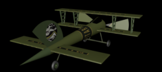Cute Air fighter 3D Model