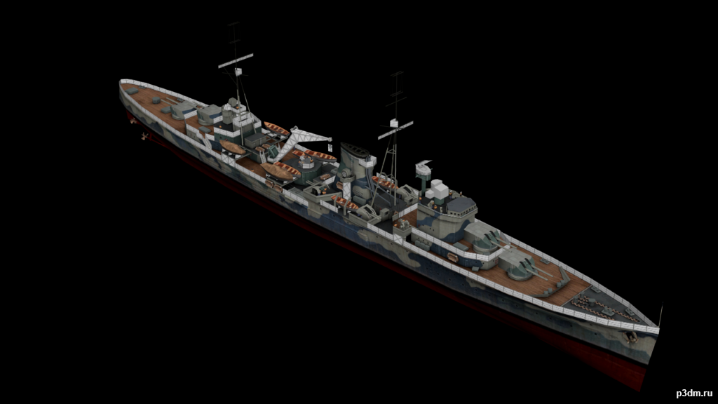 CL Leander. 3D Model