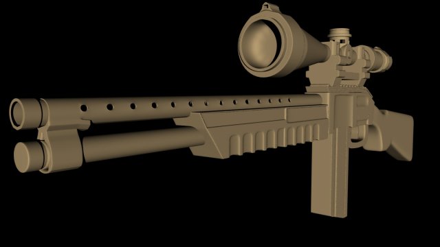 ShotGun 3D Model