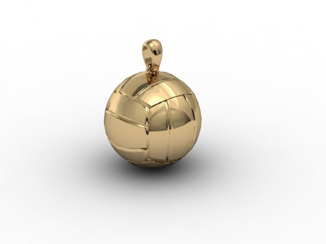 Volleyball Ball pendant 3D Model