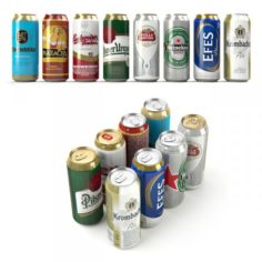 Beer in aluminum cans Vol 2 3D Model