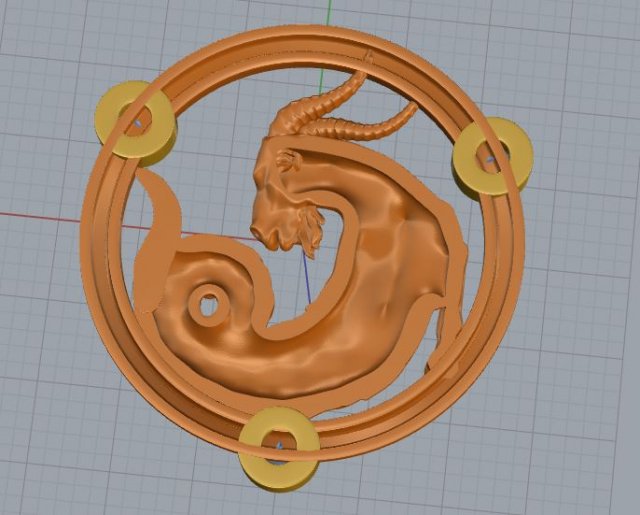 Capricorn zodiac 3D Model