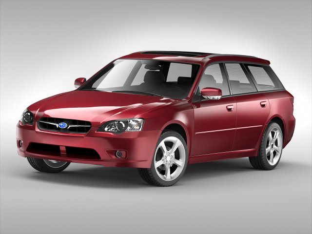 Subaru Legacy Wagon 2003 – 2009 3D Model