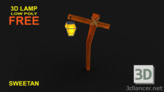 3D-Model 
3D Lamp Game Asset – Low poly