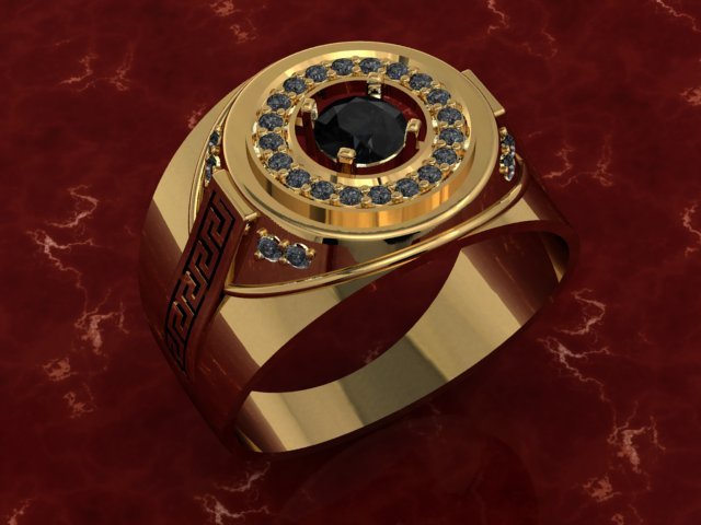 Jewellery man ring Free Free 3D Model