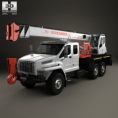Ural Next Crane Truck 2015 3D Model